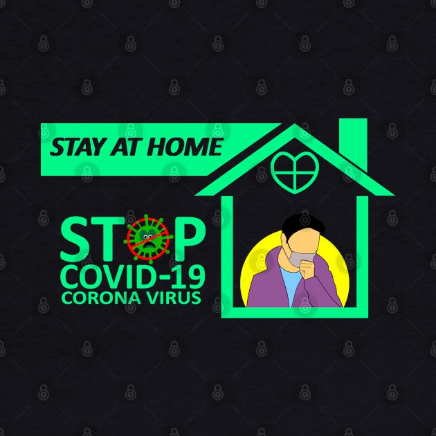 stay at home fight covid 19 by Khenyot